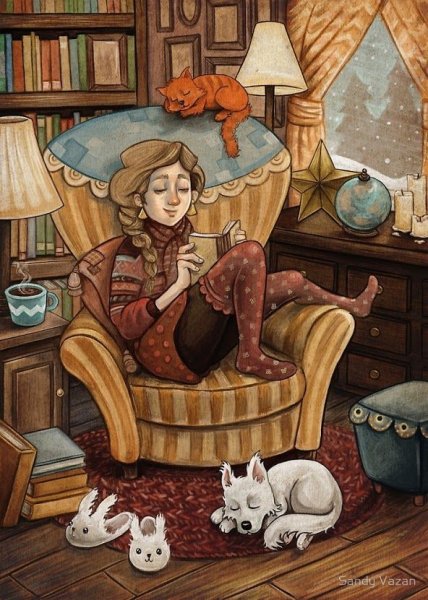 Домашний уют иллюстрации