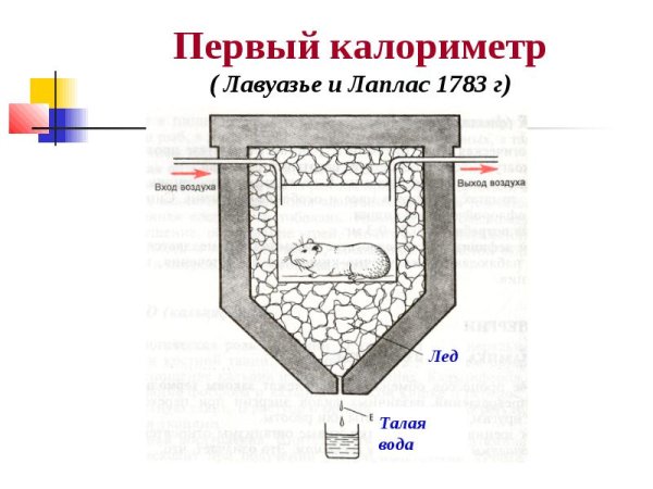 Ледяной калориметр Лавуазье Лапласа
