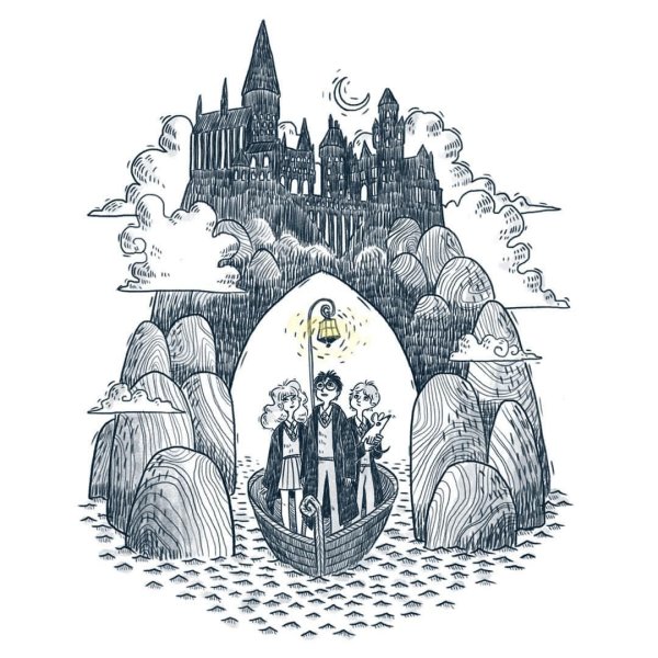 Иллюстрация Хогвартса