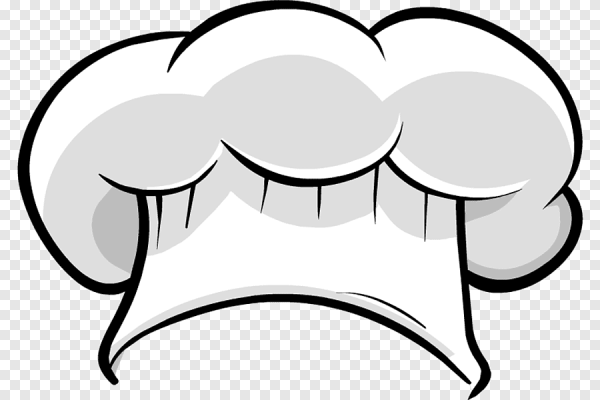 Поварская шапка на прозрачном фоне