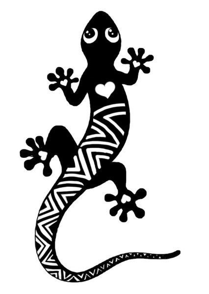 Ящерица эскиз