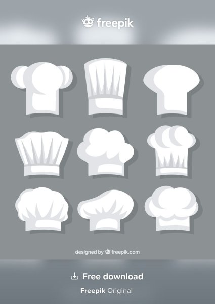 Векторный поварской колпак