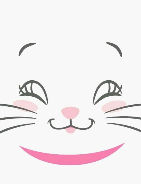 Мордочка котика рисунок