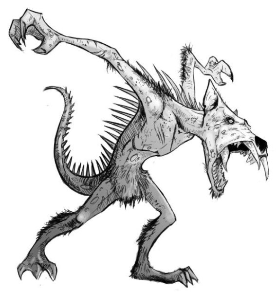 Чупакабра раскраска