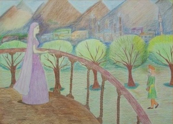 Ашик Кериб рисунок