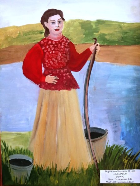 Рисунок казачки