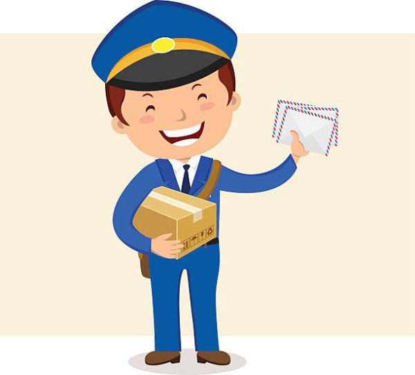 Почтальон рисунок для детей