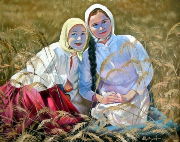 Донские казачки художник Шебуняева