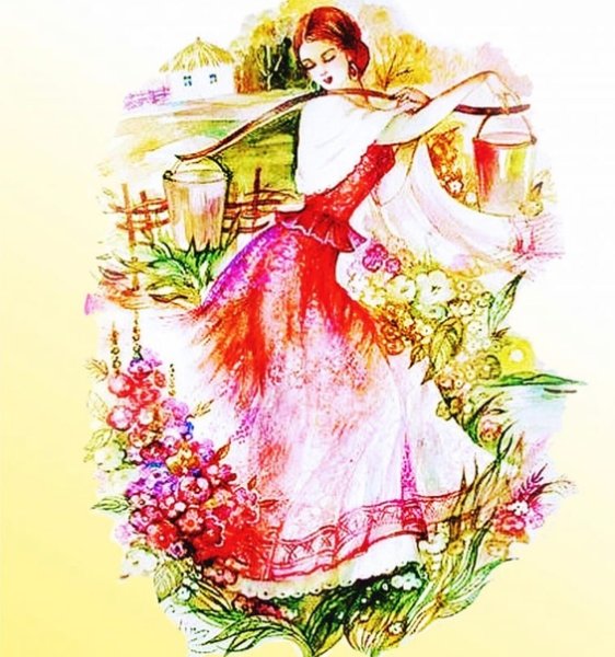 Казачка рисунок