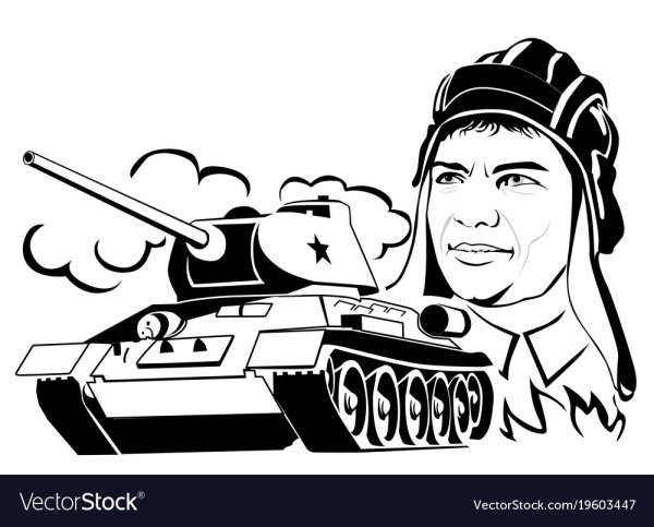 Трафарет танкиста для детей