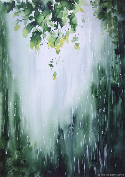 Ливень акварель