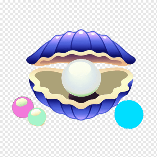 Жемчужина в раковине вектор