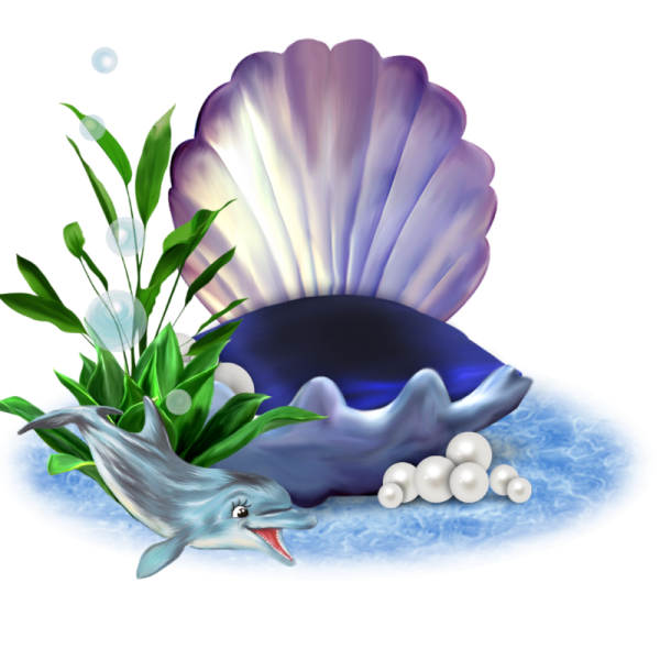 Ракушка с жемчужиной для детей
