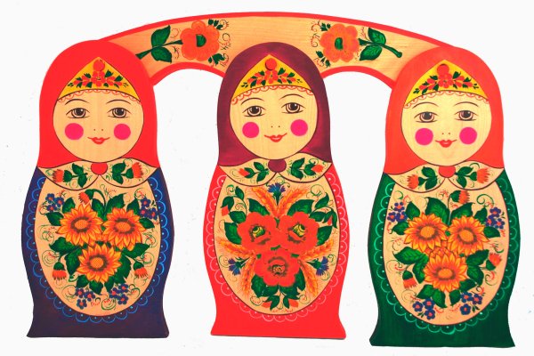 Семеновская роспись матрешки