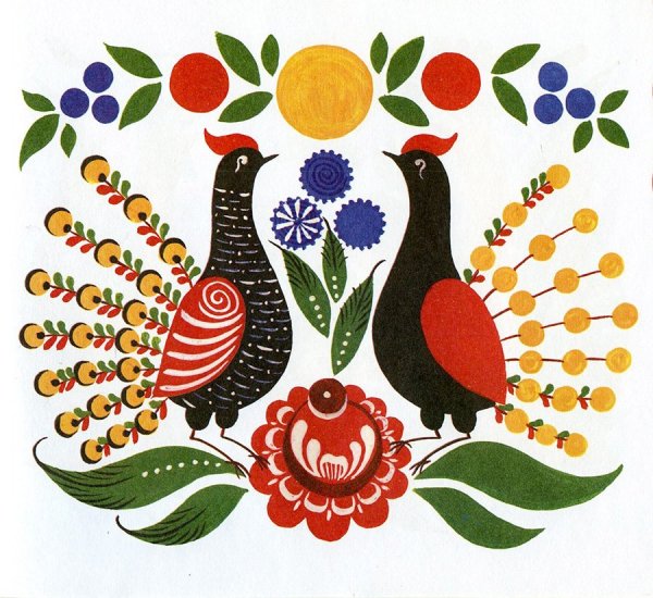 Хохлома раскраска