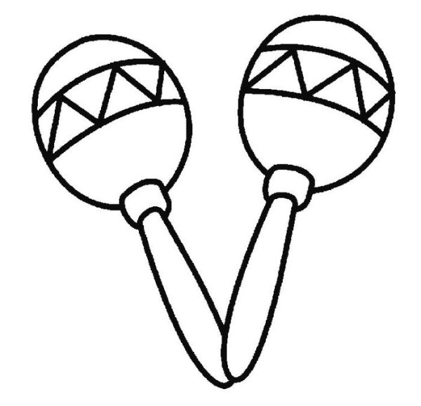 Музыкальные инструменты раскраска