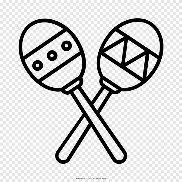 Маракасы раскраска