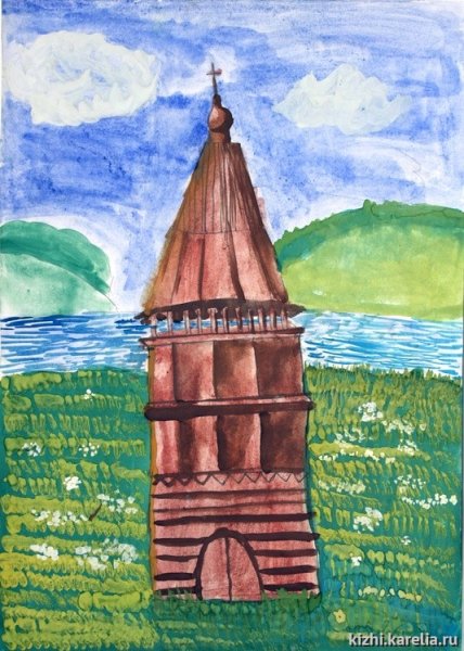 Рисунок Погост Кижи