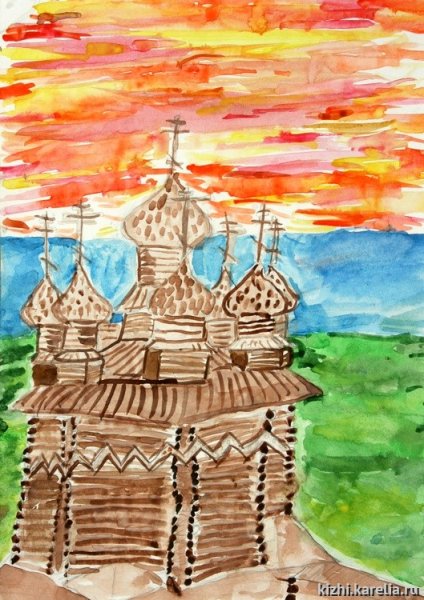 Кижи детские рисунки