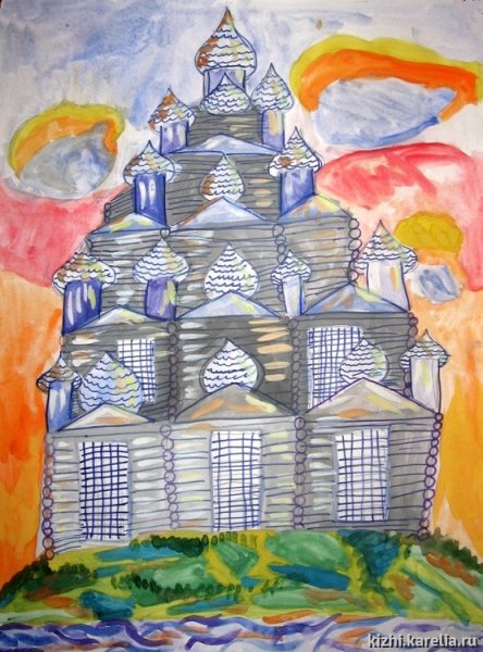 Кижи рисунки детей