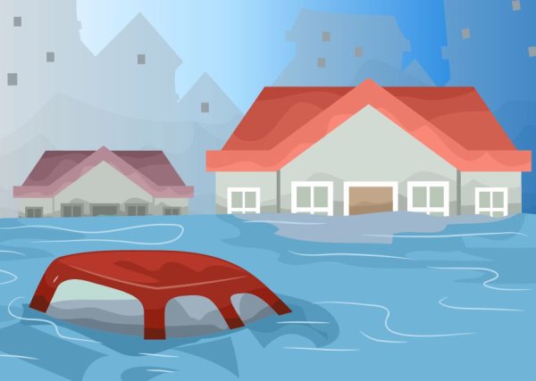 Наводнение вектор