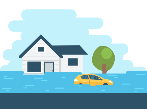 Наводнение вектор