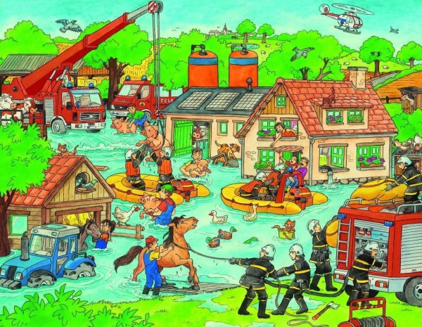 Наводнение мультяшное