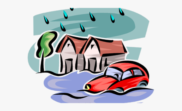 Наводнение на прозрачном фоне