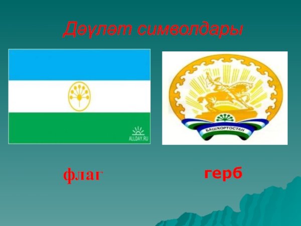 Рисунок на тему Башкирский флаг