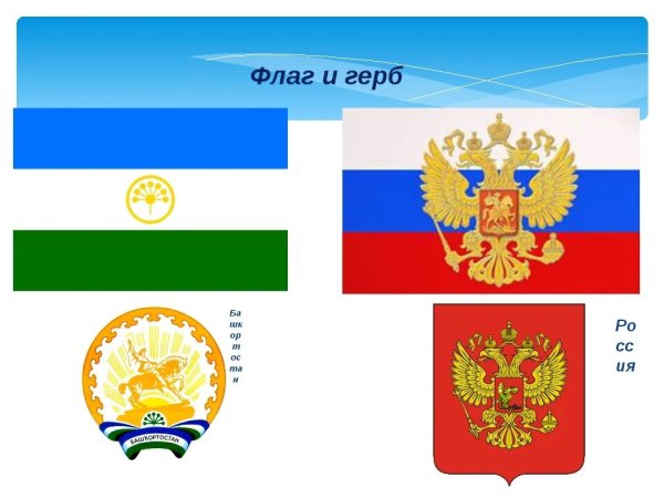 Флаг и герб Башкортостана