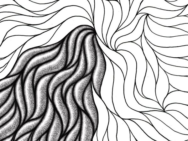 Фактура волос Графика