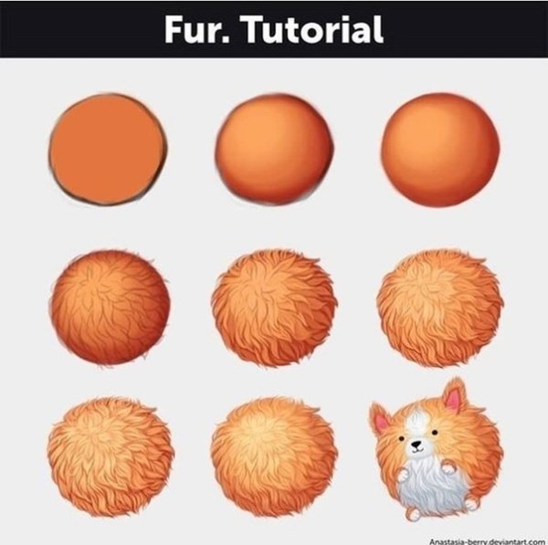 Туториал по рисованию шерсти в САИ