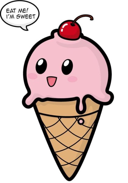 Мороженое мультяшное