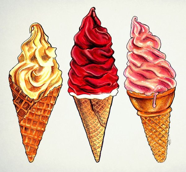 Рисунок мороженого