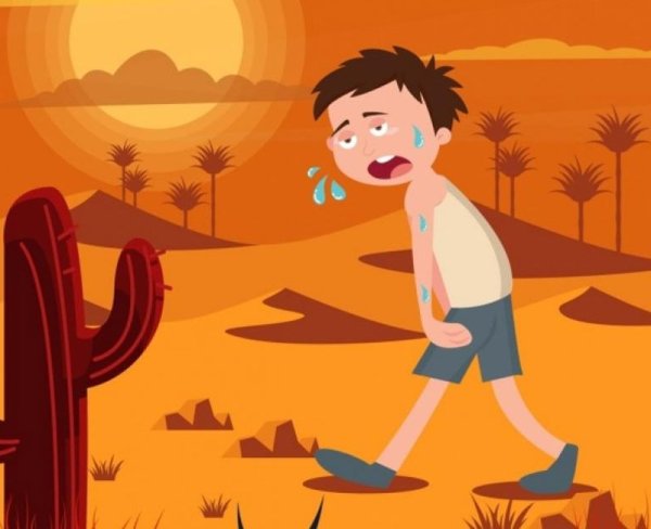 Мальчику жарко