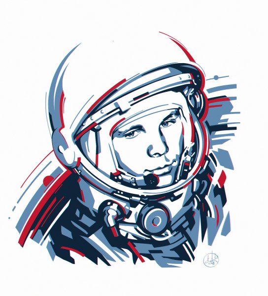 Портрет Юрия Гагарина