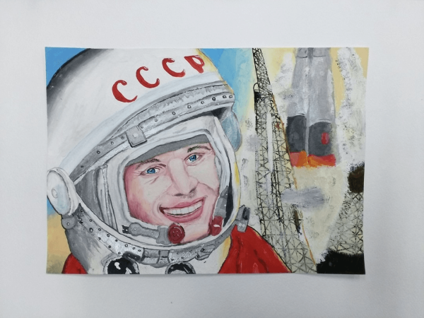 Гагарин портрет