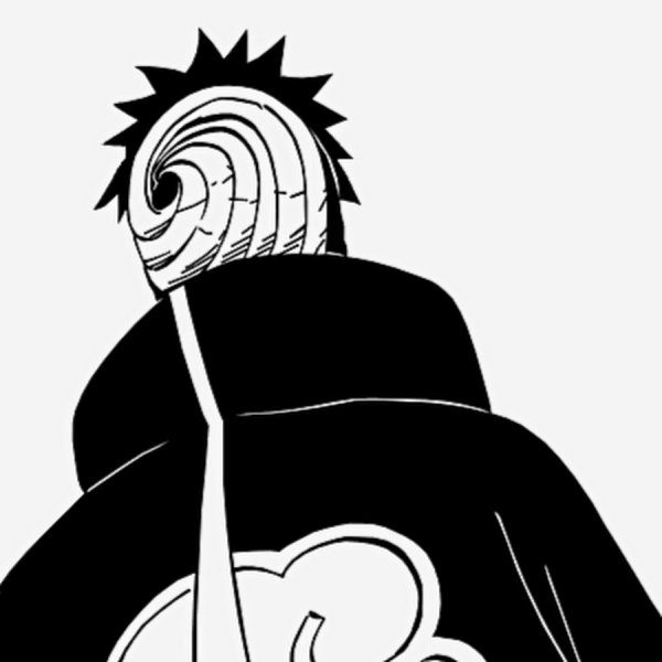 Обито Учиха чб