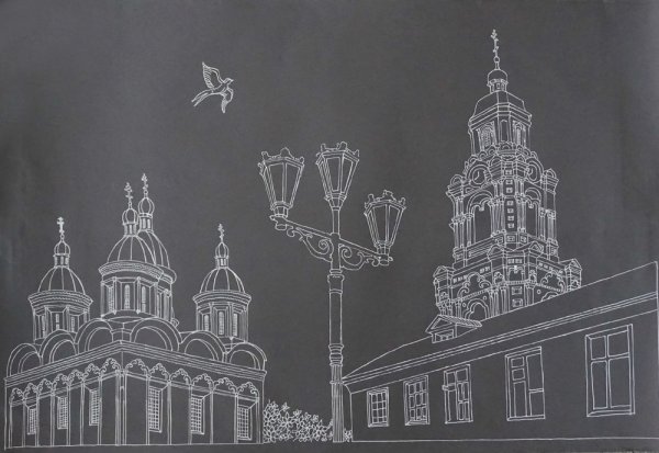 Зарисовки Кремля Астрахань