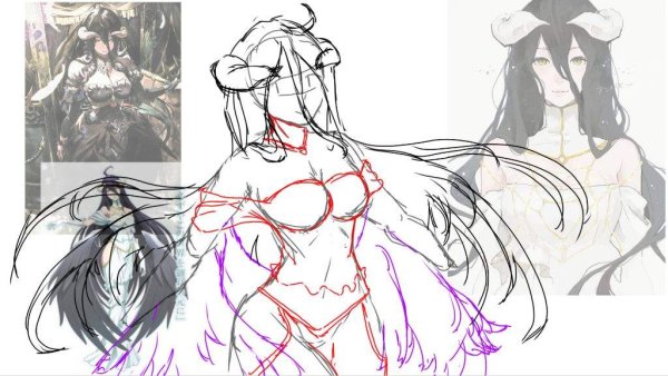 Альбедо Оверлорд в полный рост