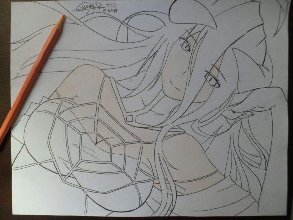 Альбедо рисунок карандашом