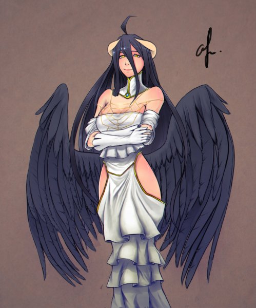 Альбедо Оверлорд Крылья