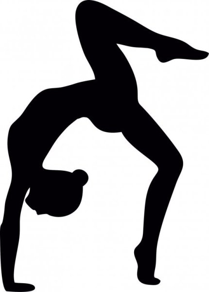 Силуэт гимнастки