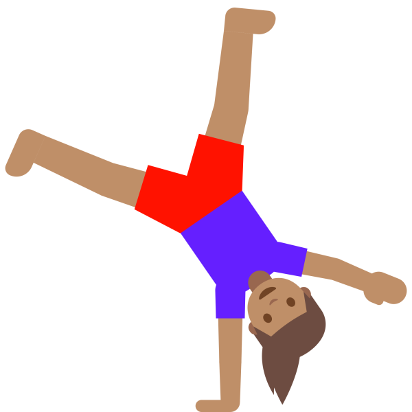 Мультяшный акробат