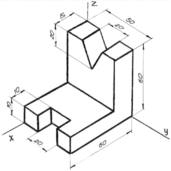 Диметрическая проекция это в черчении