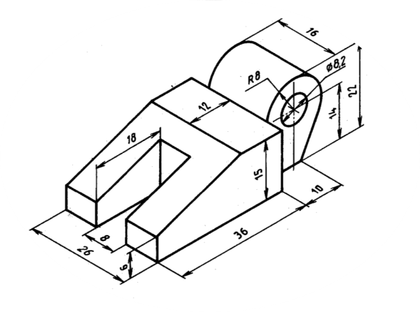 Карточки по черчению аксонометрические проекции