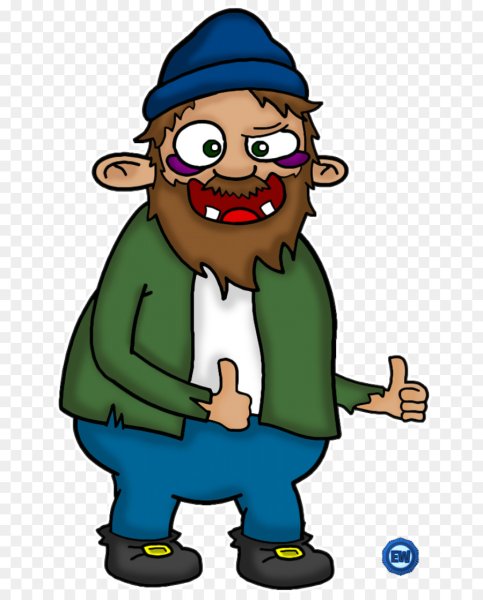 Нарисованный бомж