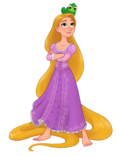 Принцесса Рапунцель карандашом