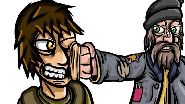 Бомж мультяшный