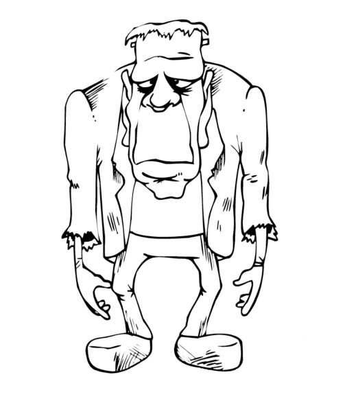 Страшные люди раскраска